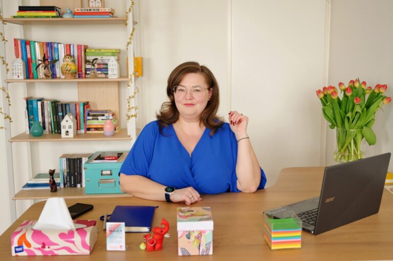 Trauma therapist Adina Petre in her Amsterdam office.